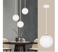 Plafonnier - Lampe Lune Ø20 cm - 1xE27 (sans ampoule) - Blanc froid LED - Rétro/Contemporain