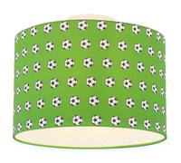Plafonnier lampe pour chambre d'enfant lampe de plafond lampe parapluie salle de jeux, métal blanc vert, 1x douille E27, DxH 30x25,5 cm