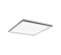 Plafonnier LAZARAS LED 22W en aluminium et acier blanc 450x450x60mm