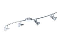 Plafonnier LED 12 watts mobile salon hall spot argent Eglo 93549