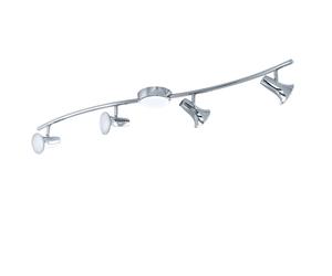 Plafonnier LED 12 watts mobile salon hall spot argent Eglo 93549
