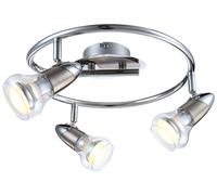 Plafonnier LED 12 watts spot cocarde éclairage pivotant Globo 54537-3