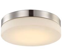 Plafonnier LED 18 watts plafonnier en verre nickel éclairage salon