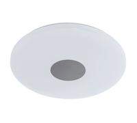 Plafonnier LED 18 watts variateur de lampe 3000-6000K éclairage rond acier blanc EGLO 75289