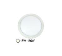Vision-EL 777571 Plafonnier LED 4000°K, Aluminium/PC, 18 W, Blanc, (Ø)-225 mm