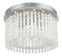 Plafonnier LED 18W cristaux chrome Ø37 Rabalux Danielle