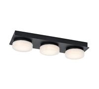 Plafonnier LED 18W IP44 noir mat 43cm Rabalux Attichus