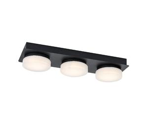 Plafonnier LED 18W IP44 noir mat 43cm Rabalux Attichus