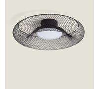 Plafonnier Led 18w Métal Cct Sélectionnable Zeiryn M Noir