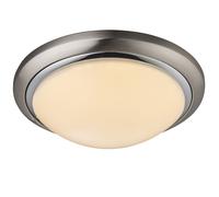 Plafonnier LED 24 watts rond lampe d'éclairage opale projecteur lumière chrome Globo 41739-24