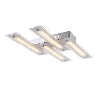 Plafonnier LED 28,8 watts éclairage de salon lampe carrée en cristal Globo 68056D5