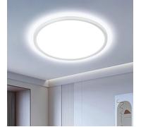 Plafonnier LED 28W, 6500K Panneau D éclairage de Plafond, Led Lampe pour Salon Chambre Cuisine Balcon, 30CM 6500k-blanc