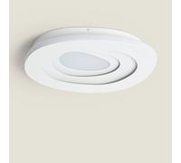 Plafonnier Led 28w Métal Cct Sélectionnable Zarek Blanc