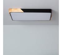 Plafonnier LED 30W Rectangulaire Bois et Aluminium 625x425 mm CCT Sélection | CCT Sélectionnable 2700K-6500K | Éclairage 2400 lm | Bois et Métal