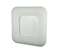 Plafonnier LED, lampe de couloir, intensité réglable, blanc, fer, télécommande, L 46 cm