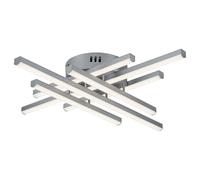 Plafonnier LED 40W métal argent 51cm Nayara Rabalux