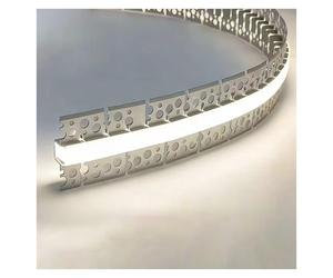 Plafonnier LED 7,87 m - Diffuseur de bande lumineuse en aluminium pour design indirect - Parfait pour le moulage de couronnes et la décoration d'intérieur (LED non incluses)