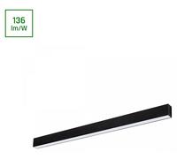 Plafonnier LED ALLDAY GO, 112 cm, 36W, lumière blanche neutre, noir