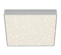 Plafonnier Led Briloner Leuchten Flame Star, 21 W, 2000 Lm, Ip20, Couleur Argent, Métal-Plastique, 28,7 X 28,7 X 3,6 Cm