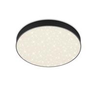 Plafonnier LED BRILONER LEUCHTEN FLAME STAR, 21 W, 2000 lm, IP20, noir, métal-plastique, Ø 28,7 cm