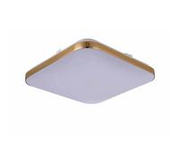 Plafonnier LED carré 38 cm 24W 4000K doré Light Prestige
