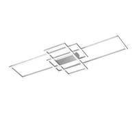 Plafonnier LED carré dimmable lampe de salon Plafonnier LED lampe de salon moderne, aluminium brossé, 1x LED 33W 2500Lm blanc chaud, LxlxH 104x42x6 cm