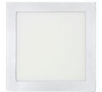 Plafonnier LED carré EDM - 23cm - 20W - 1500lm - 4000K - Blanc - 31591 Blanc G