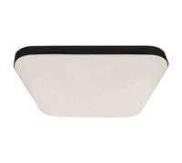 Plafonnier LED carré Milagro Nemo EK7791 33cm noir