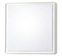 Plafonnier LED carré Oban 15 W 1900 lm 4000 K blanc en polycarbonate IP65 pour extérieur et intérieur - Fabriqué en Italie - Code 3205-62-102