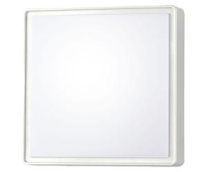 Plafonnier LED carré Oban 15 W 1900 lm 4000 K blanc en polycarbonate IP65 pour extérieur et intérieur - Fabriqué en Italie - Code 3205-62-102