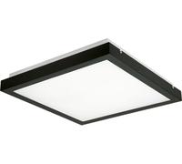 Plafonnier LED carré TYBIA blanc et noir 38 W, blanc neutre 3800 lm, aluminium, dimensions : 6,1 x 41 x 41 cm, IP20, Kanlux