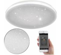Luminea Home Control Plafonnier LED CCT ciel étoilé connecté et compatible commandes vocales Ø 34 cm