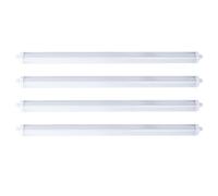 Plafonnier LED chambre étanche lumière chambre étanche Lampe de garage LED Tube LED, connexion en série, protégé contre les jets d'eau, 1x LED 36W 4320lm blanc neutre, L 120 cm, lot de 4