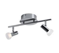 Plafonnier LED chrome salon spot éclairage spots en verre mobile Eglo 91663