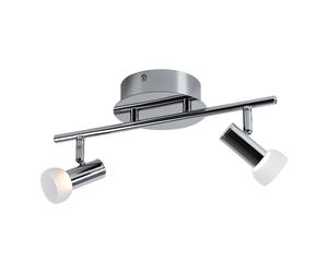 Plafonnier LED chrome salon spot éclairage spots en verre mobile Eglo 91663