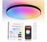 Plafonnier LED connecté - CACTOSE - Bluetooth intégré - Dimmable avec télécommande et app - RGB 16 millions de couleurs