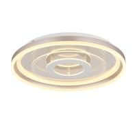 Plafonnier LED couleur argent, effet 3D, lampe de chambre à coucher, D 50 cm