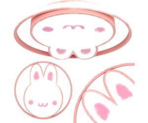Plafonnier LED d'angle créatif plafond pour chambre d'enfant dimmable LUMELA + télécommande lapin