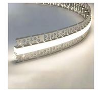 Plafonnier LED de 7,9 m - Diffuseur de bande lumineuse en aluminium pour éclairage indirect - Design boueux pour décoration d'intérieur (DEL non incluse)