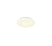 Plafonnier LED décoratif rond blanc motif 30 cm 16W 4000K 1600 lm