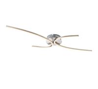 Plafonnier LED design 30 watts, lampe de salle à manger, couloir, spot argenté courbé Globo 67086