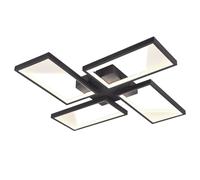 Plafonnier LED design salon salle à manger éclairage interrupteur variateur de lumière trio anthracite 623210442
