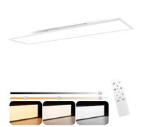 Plafonnier LED Dimmable Blanc Rectangulaire avec Télécommande pour Bureau et Salon