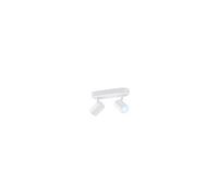 Plafonnier LED Dimmable CCT Sélectionnable Smart WiFi+Bluetooth 4.9W Deux Spots WiZ Imageo Blanc