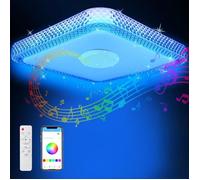 Plafonnier LED dimmable RGB - ESTAMPILLE - 30W - Haut-parleur Bluetooth intégré - Changement de couleur RGB