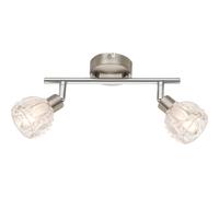 Plafonnier LED Dormir Chambre d'amis Cristal Verre Faisceau Spot Lampe Réglable Globo 56180-2
