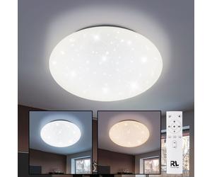 Plafonnier LED effet étoile lampe lumière du jour télécommande dimmable réalité lumières R62961000