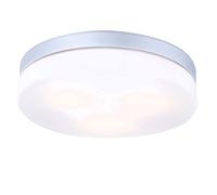 Plafonnier LED en aluminium rond Lampe d'extérieur Lampe de balcon Lampe de salle de bain blanche, 3x 3,7W 320Lm blanc chaud, DxH 30x7 cm