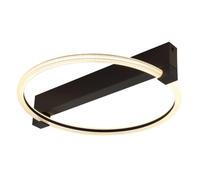 Plafonnier LED en métal noir mat L 41,4 cm