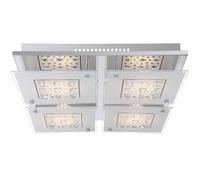 Plafonnier LED en verre cristal pour salon, salle à manger, éclairage chromé, spot
